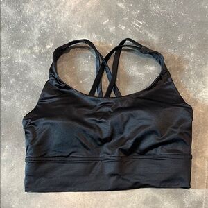 Lululemon Black Sports Bra Criss-Cross Straps Medium Support